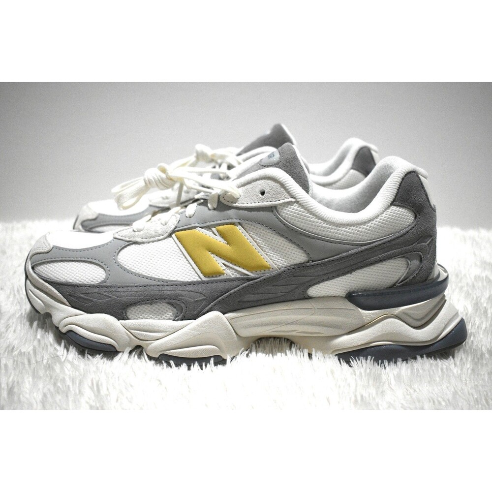 🔥Size 14 New! Men’s New Balance 9060 White Gray Yellow U90609BO 2026 Sneakers